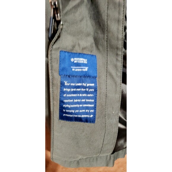 VTG London Fog Trench Coat 2XL Army Green 90s Classic Distressed Removable Liner - Picture 4 of 16